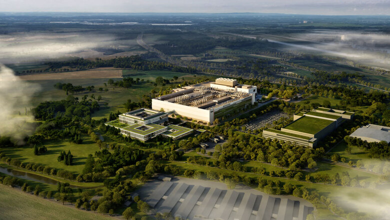 Computervisualisierung des neuen Halbleiterwerkes